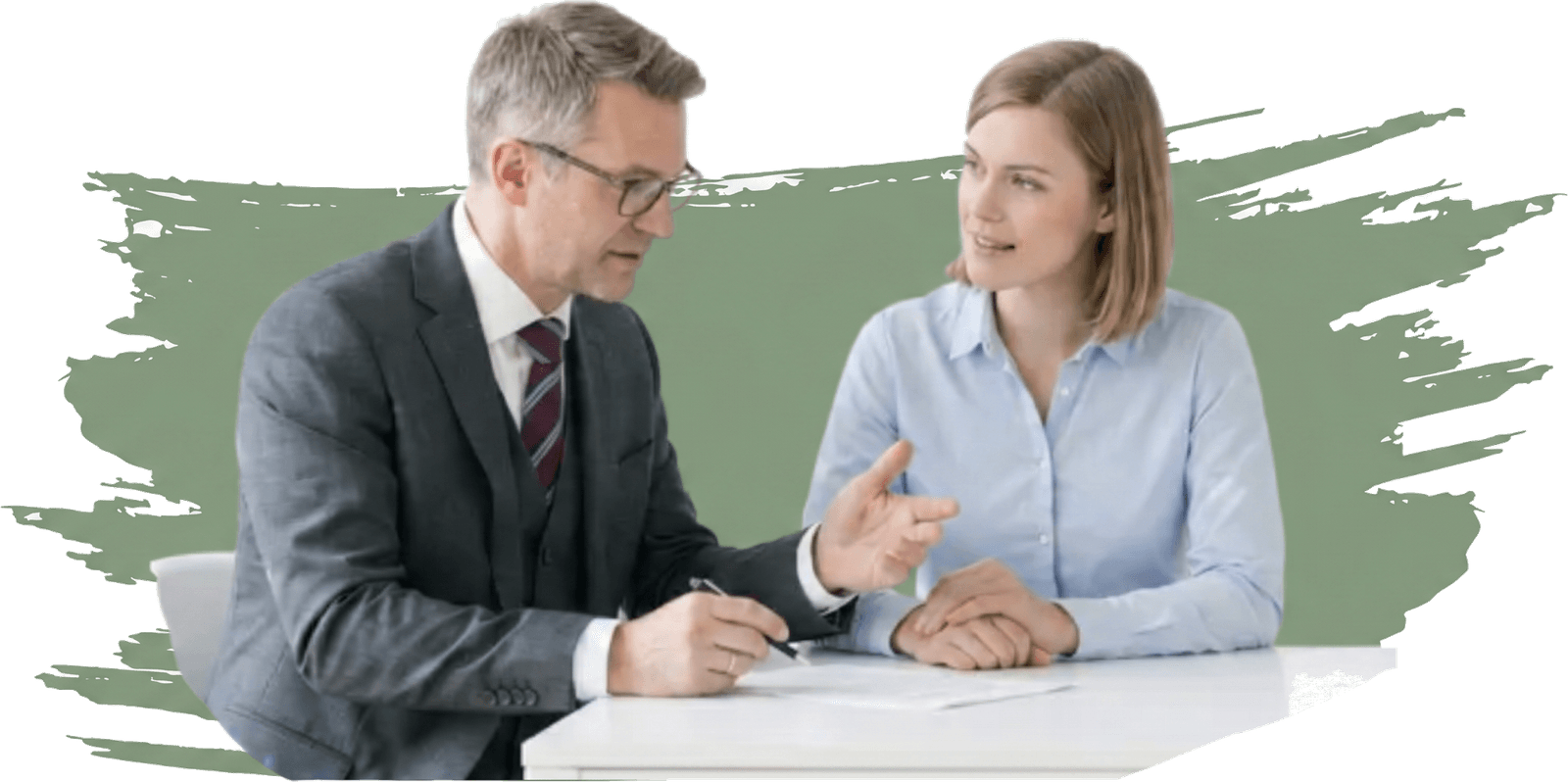 A tax adviser walking a client through her return
